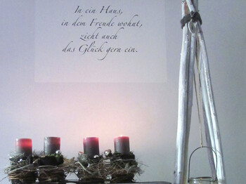 Adventkranz Kerzen Spruch