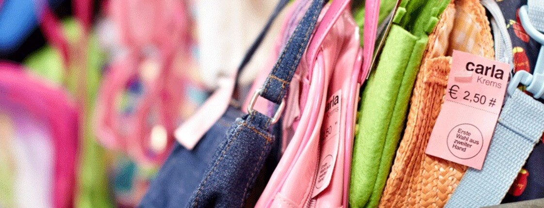 Buntes Taschenangebot der carla Krems