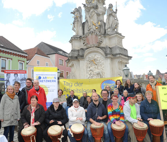 Tag der Arbeitslosen in Zwettl - Gruppenfoto