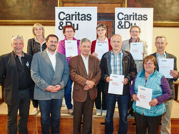 Start der Haussammlung in Herzogenburg - Gruppenfoto