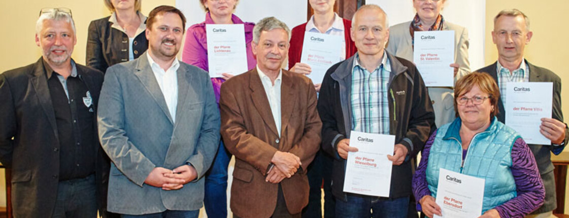 Start der Haussammlung in Herzogenburg - Gruppenfoto