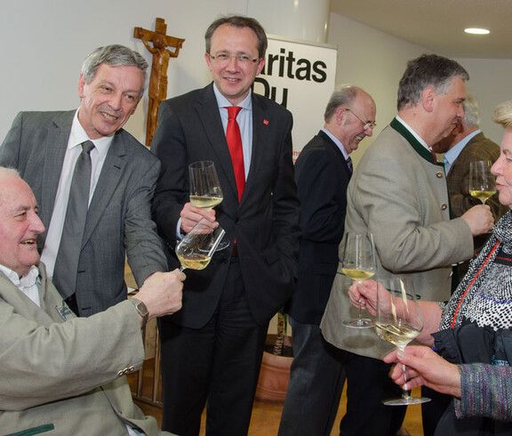 Weinpfarrer Hans Denk 73. Geburtstag im Haus Elisabeth