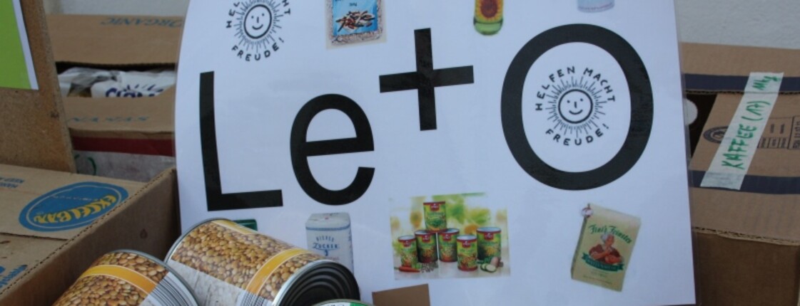 Lebensmittel für die Le+O Erntedanksammlung