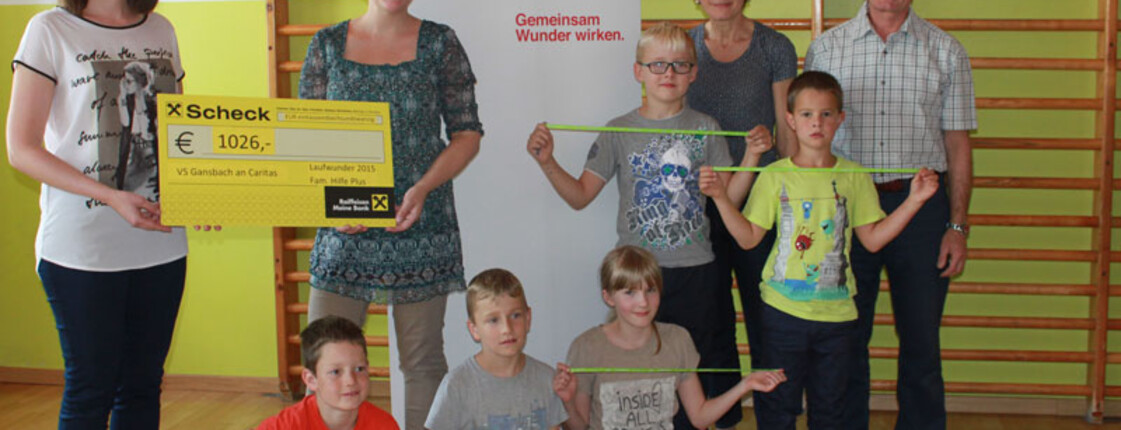 Spendenübergabe Laufwunder VS Gansbach Gruppenfoto