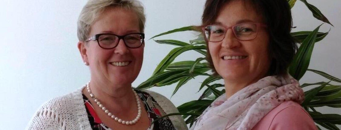 Anita Bernkopf (Suchtberatung Amstetten) und Ingrid Riegler (Suchtberatung Scheibbs) 