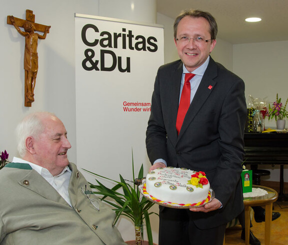 Weinpfarrer Hans Denk 73. Geburtstag im Haus Elisabeth