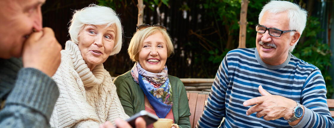 Senior Friends Enjoying Time Outdoors