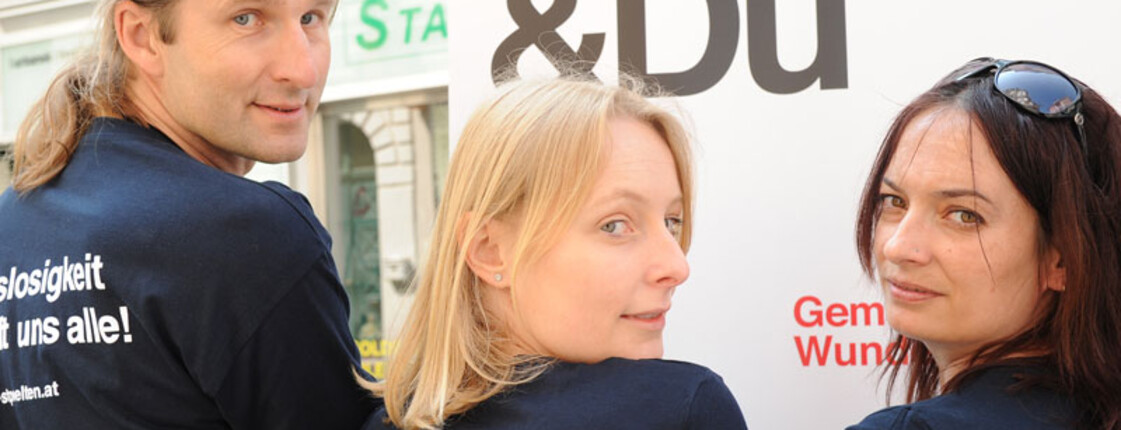 Ankündigung Tag der Arbeitslosen Gruppenfoto