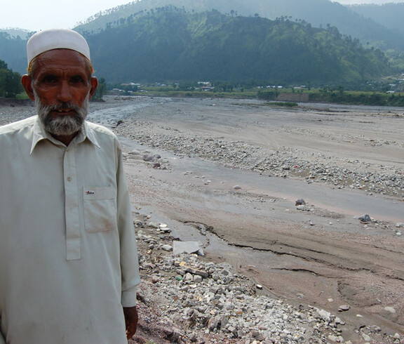 ein Arbeiter in Pakistan