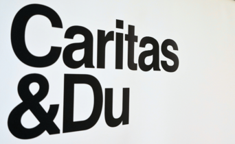 Schriftzug "Caritas & Du"