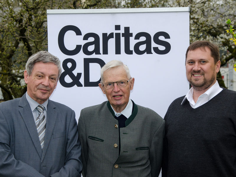 links der jetztige Caritas-Direktor und rechts der zukünftige Caritas-Direktor 